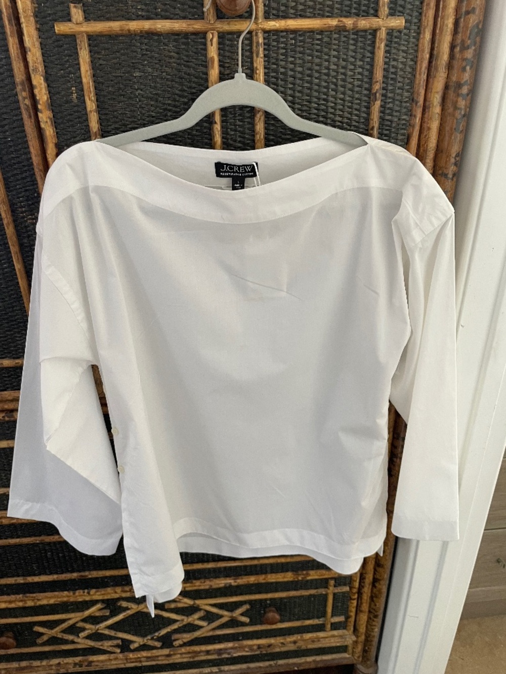 J Crew WHT poplin tunic top NWT was $118 asking $29